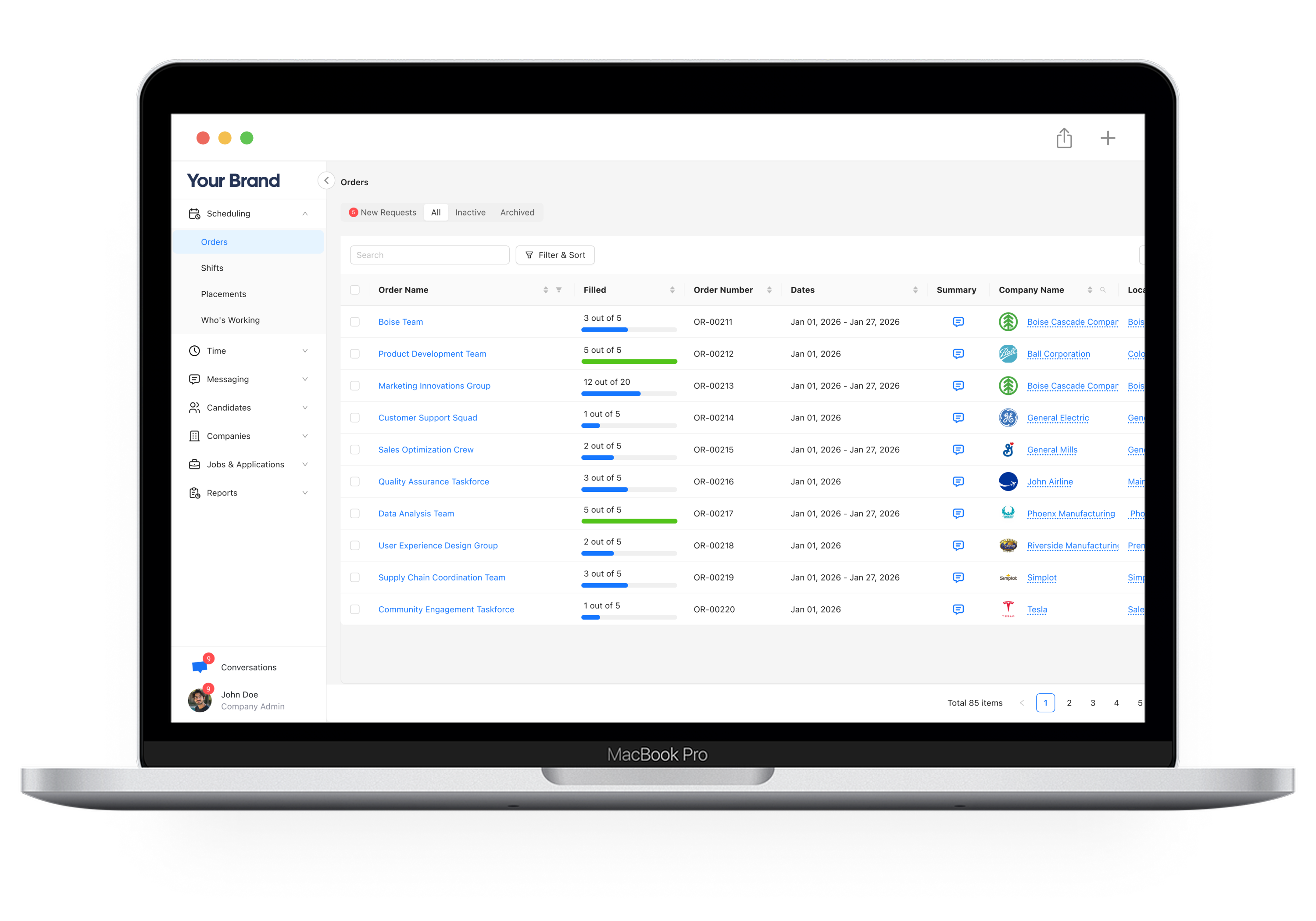 Client Portal screenshot
